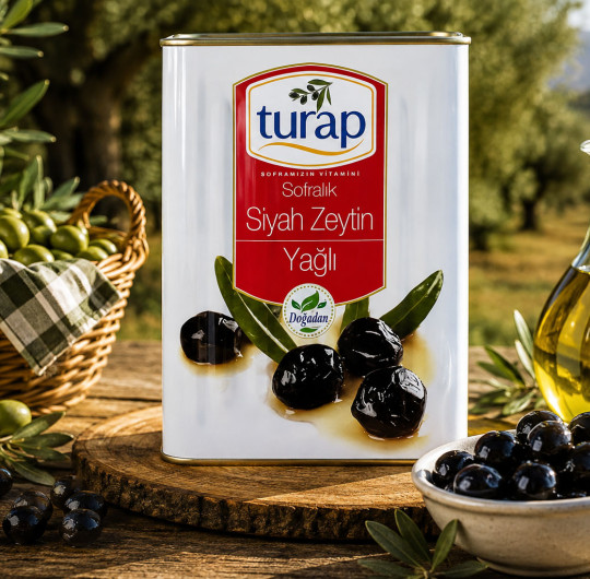 Gemlik Siyah Yağlı Sele Zeytin (10 kg Teneke)